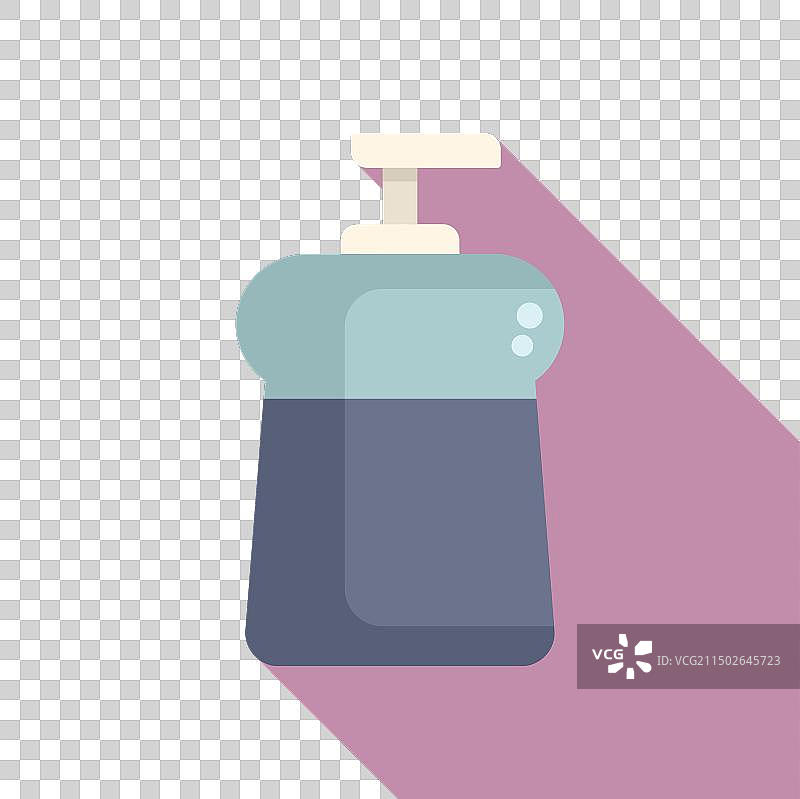 扁平风格的皂液器图片素材