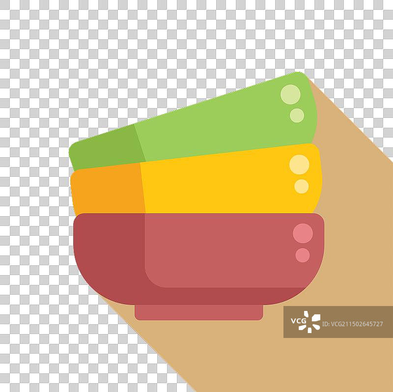 一堆彩色碗图片素材