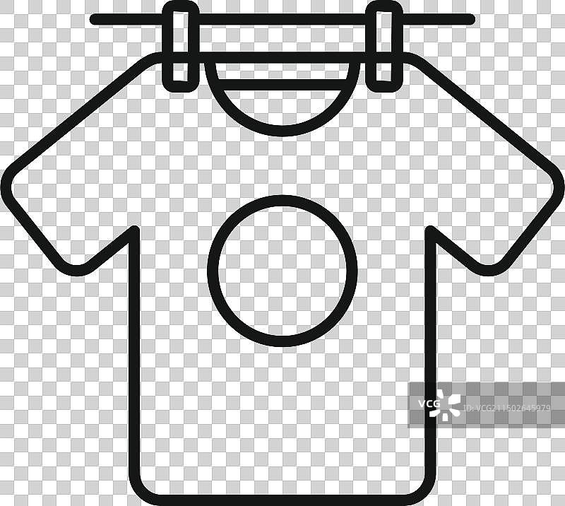 黑白T恤图标图片素材