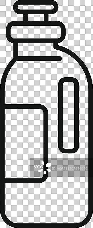 水瓶图标线条艺术图片素材