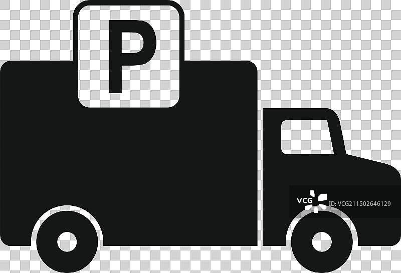 卡车停车图标图片素材