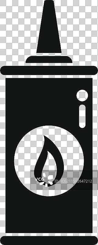 黑白油罐图标图片素材