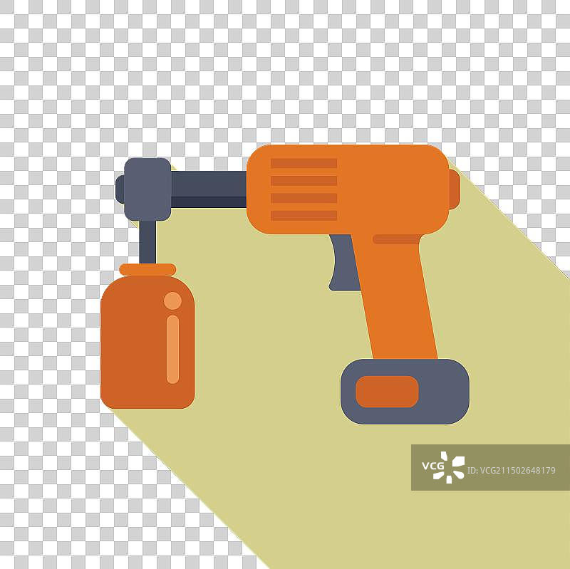 扁平风格无线电钻图片素材