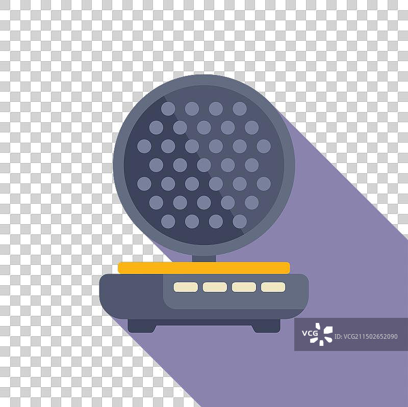 扁平风格华夫饼机图标图片素材