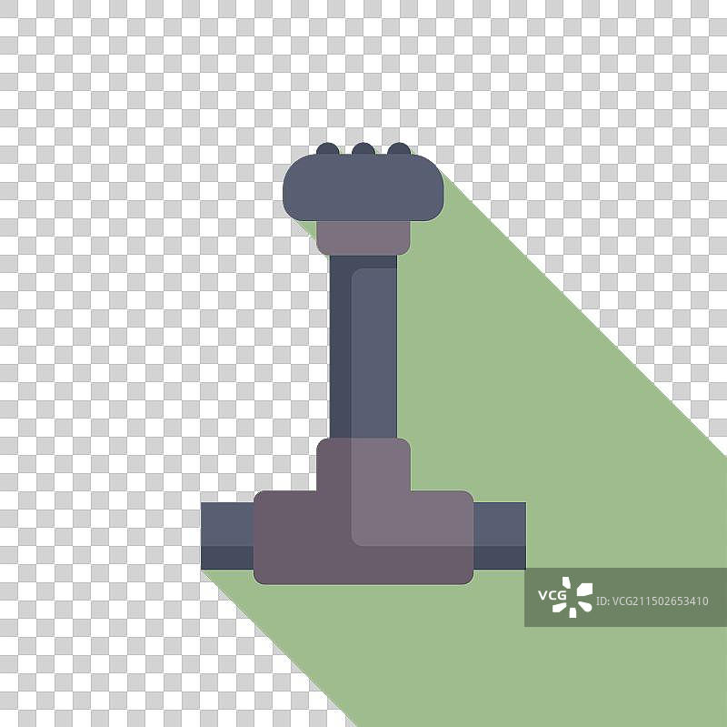 绿色背景上的扁平风格哑铃设计图片素材