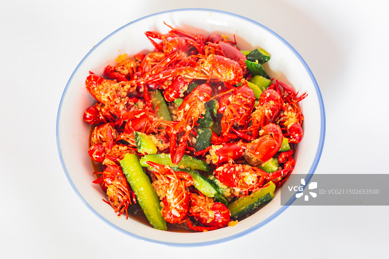美味诱人的香辣小龙虾图片素材