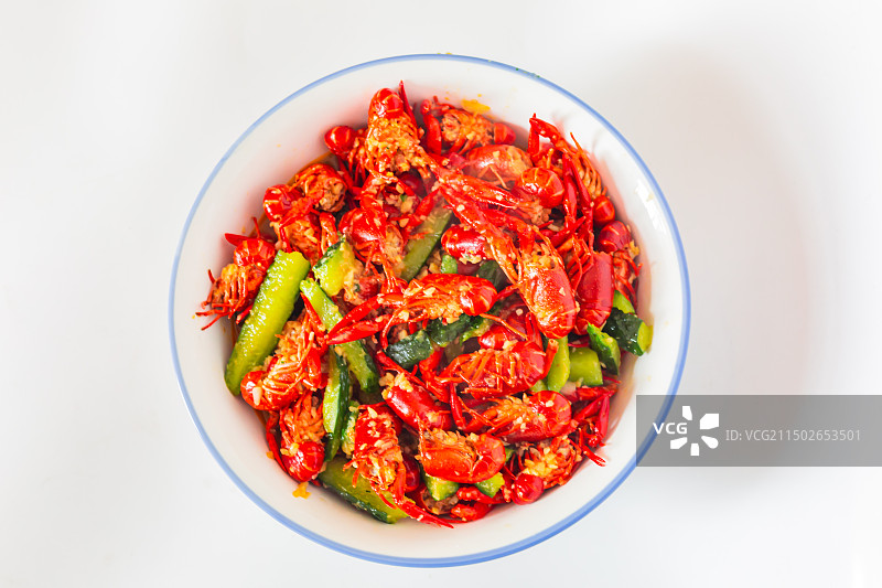 美味诱人的香辣小龙虾图片素材
