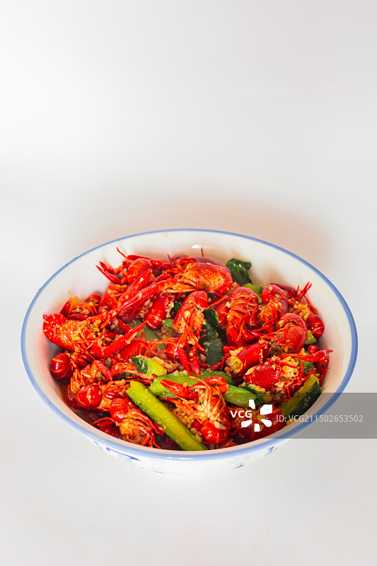 美味诱人的香辣小龙虾图片素材