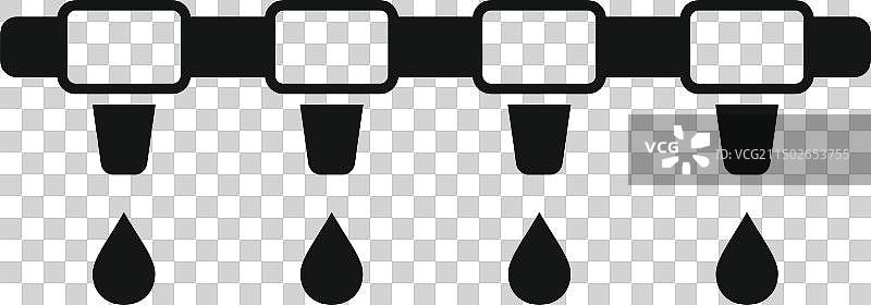 滤水器黑白图标图片素材