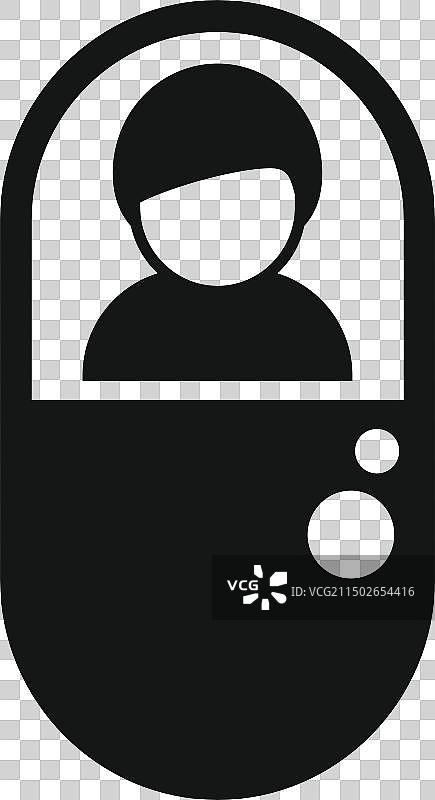 时尚黑白正面图标图片素材