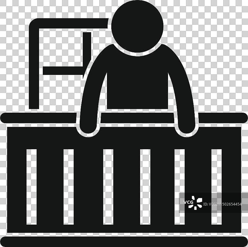 结账柜台顾客图标图片素材