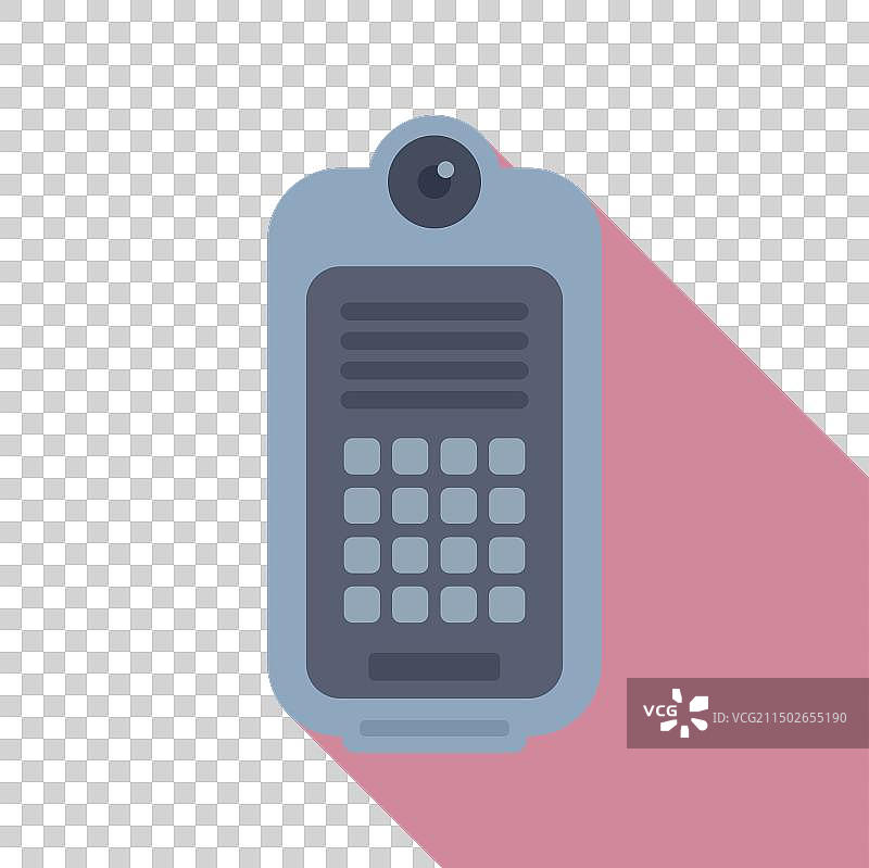 扁平风格的寻呼机图片素材