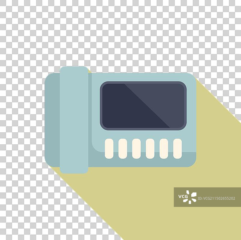 柔和背景上的复古寻呼机图标图片素材