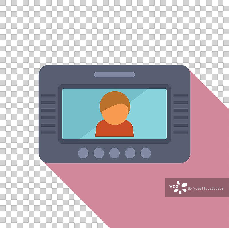 屏幕上的数字虚拟化身图标图片素材