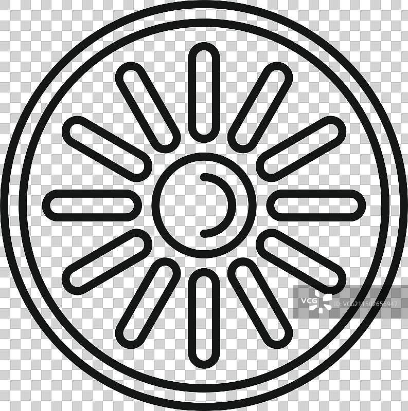 简单齿轮图标图片素材