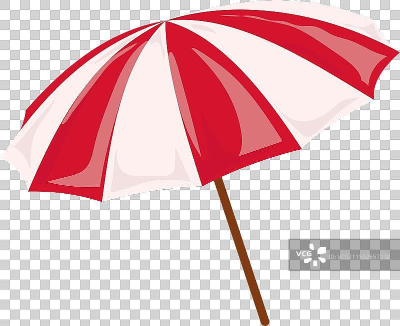 红白条纹沙滩伞图片素材