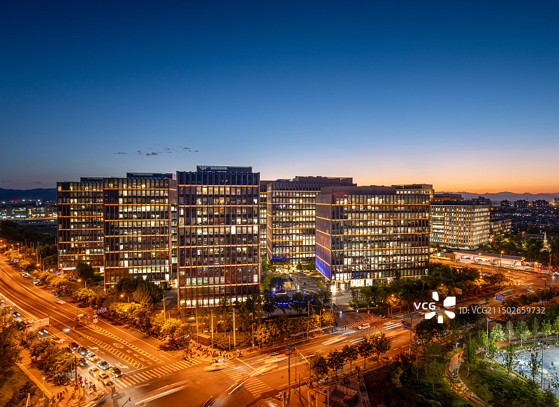 小米科技园夜景图片素材
