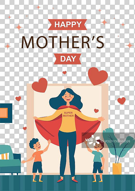 庆祝超级妈妈母亲节快乐图片素材