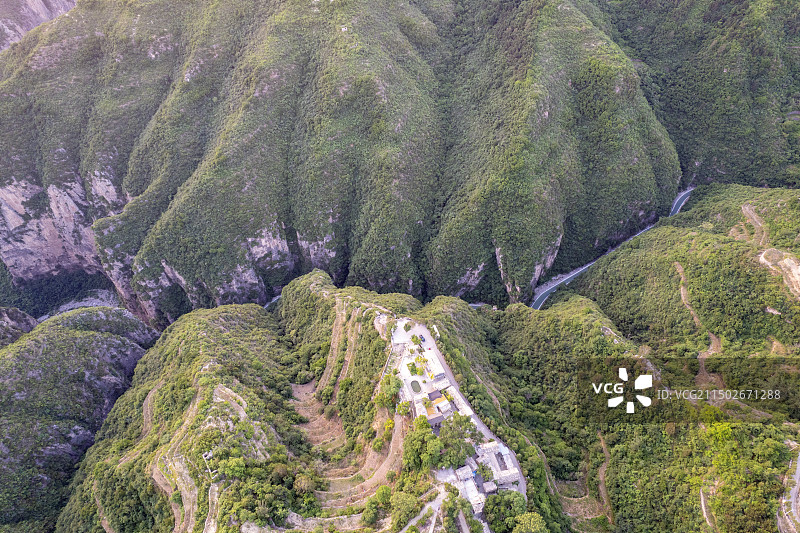 中国山西省长治市平顺南太行虹梯关 花壶线 太行天路 岳家寨夏季风光图片素材