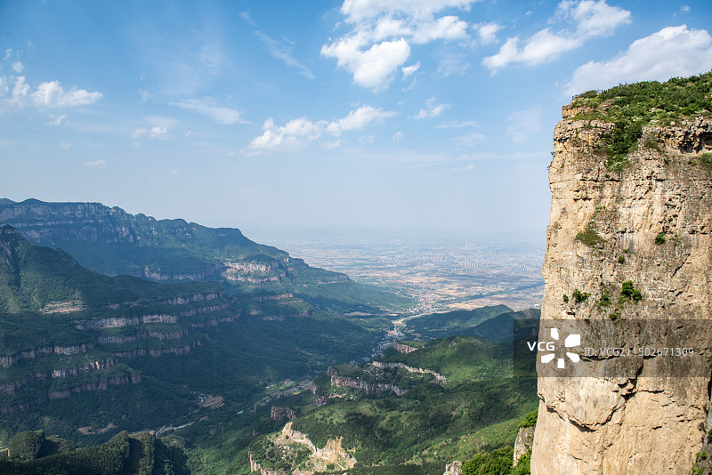 中国山西省长治市平顺南太行虹梯关 花壶线 太行天路 岳家寨夏季风光图片素材