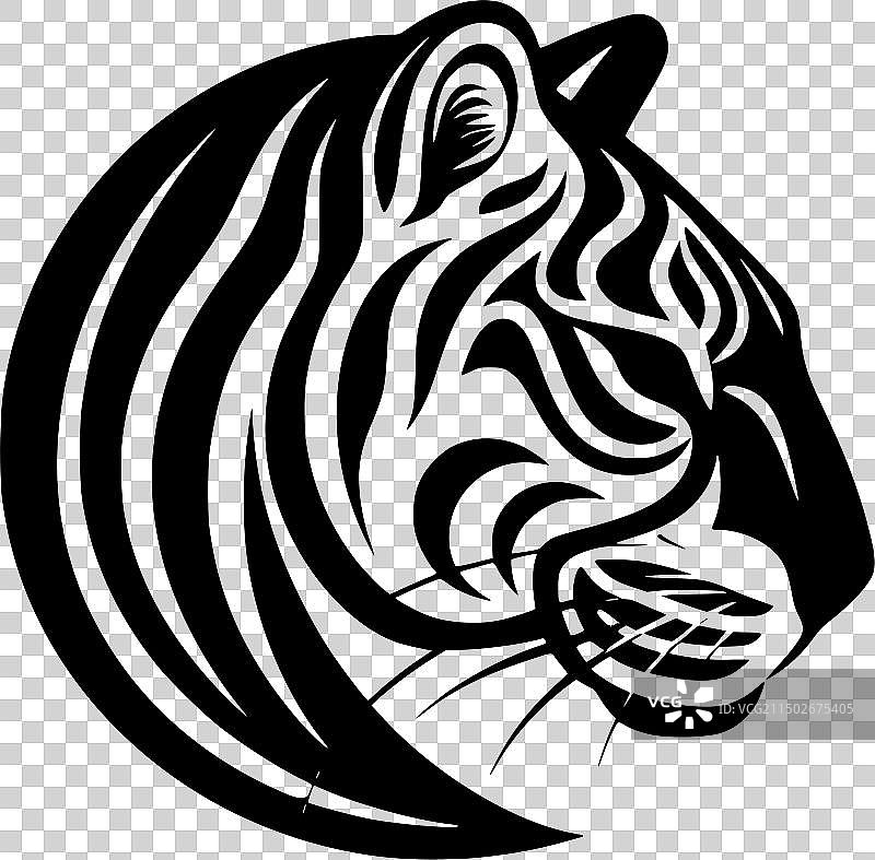 黑白ocelot图片素材