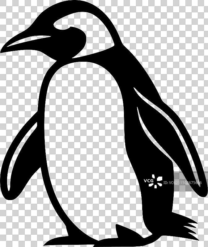 高品质企鹅Logo - 适用于T恤图片素材