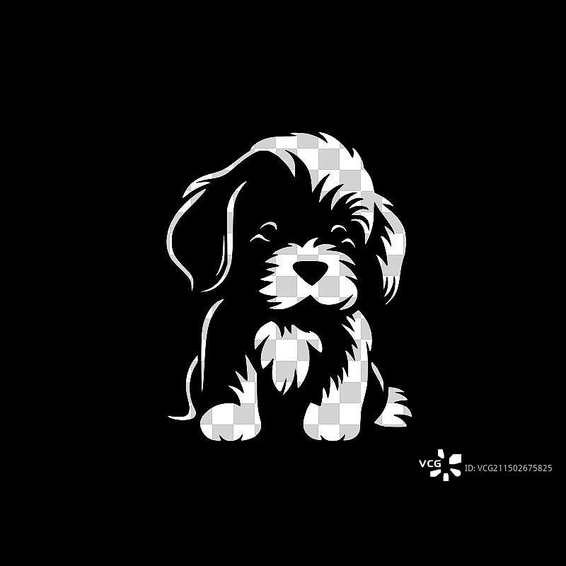 高品质小狗Logo，适合T恤图片素材