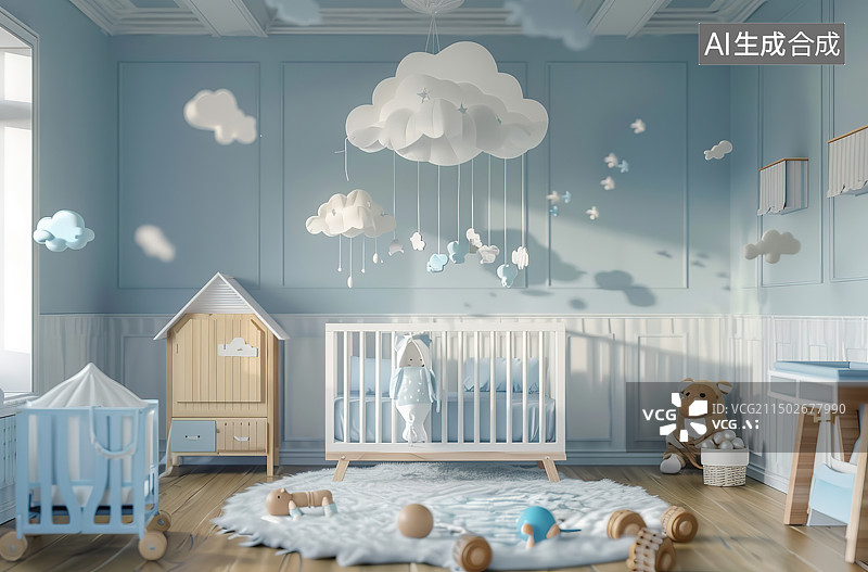 【AI数字艺术】儿童游乐场内部空间图片素材