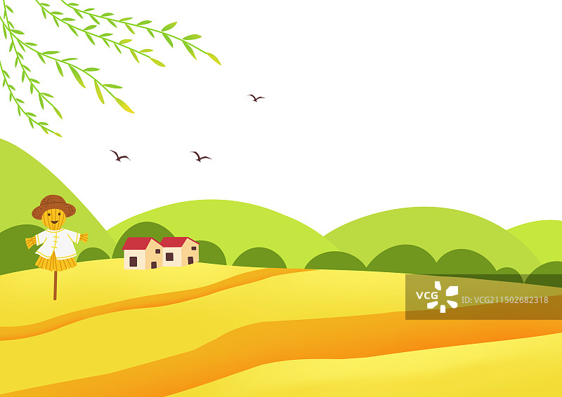 美丽的秋天 稻田 秋收图片素材