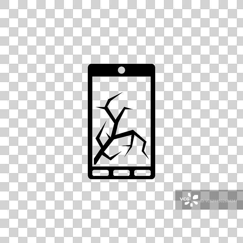 扭曲故障风格的符号图标图片素材