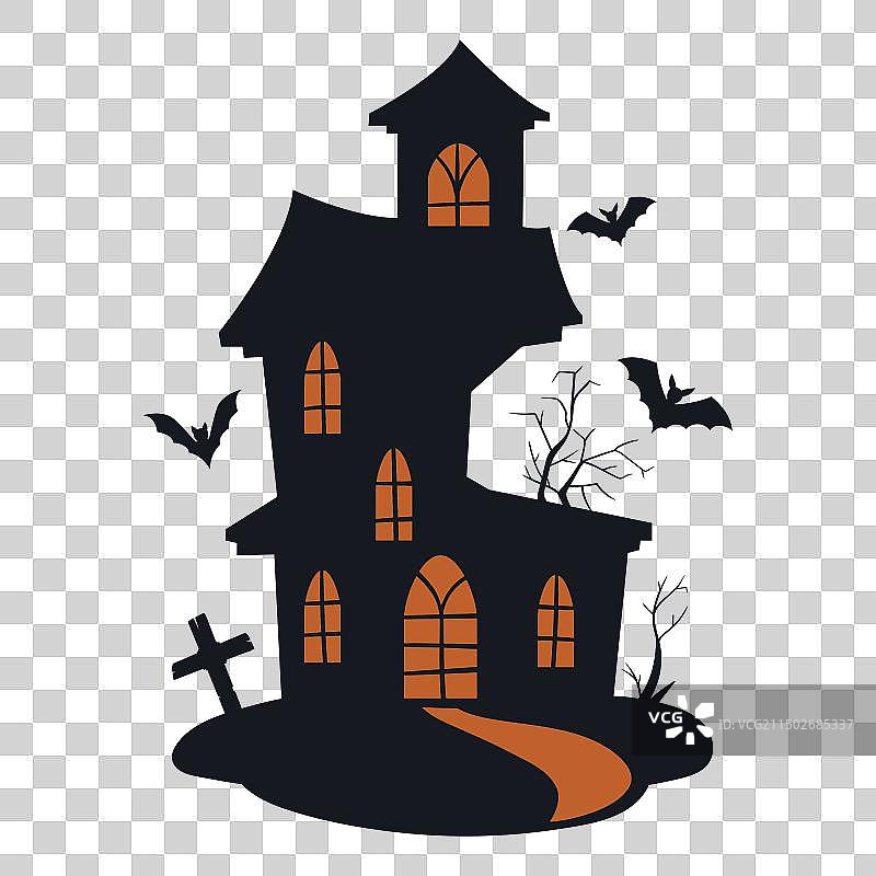 卡通恐怖鬼屋图片素材