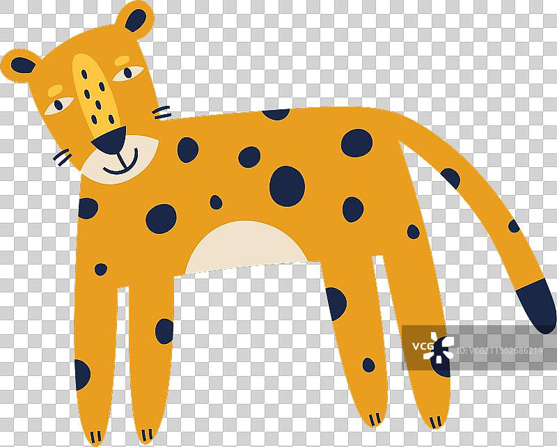 手绘野生豹纹图案图片素材