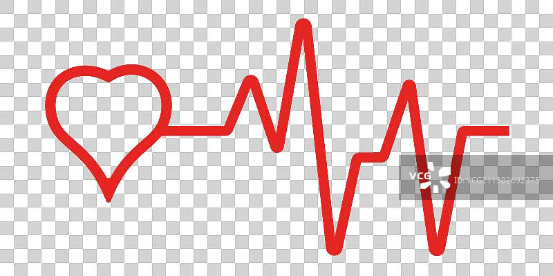 脉搏图标图形设计模板图片素材