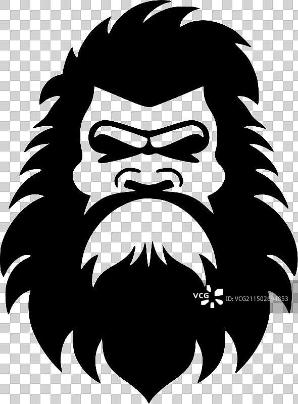 高品质大脚怪T恤logo图片素材