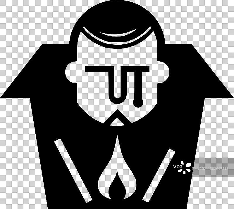 葬礼-极简主义和扁平的标志图片素材