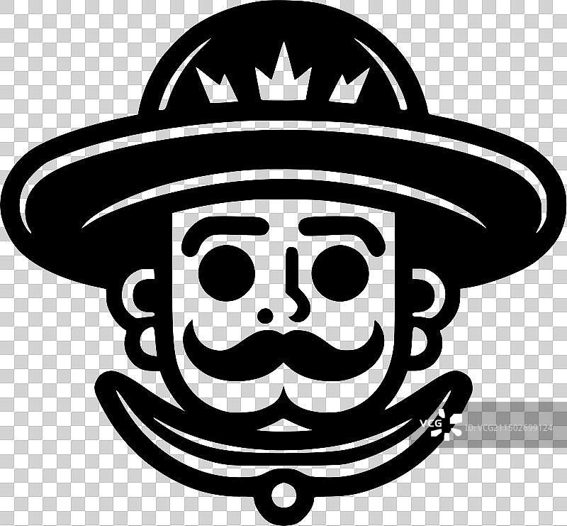 墨西哥风极简扁平LOGO图片素材