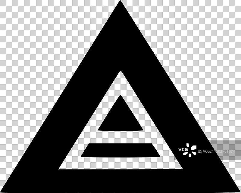 简约三角形剪影图片素材