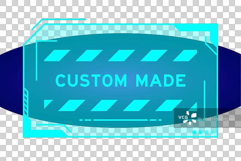 蓝色的未来主义hud横幅图片素材