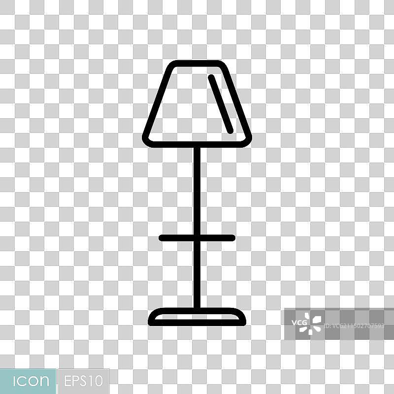 落地灯图标夜灯标志图片素材