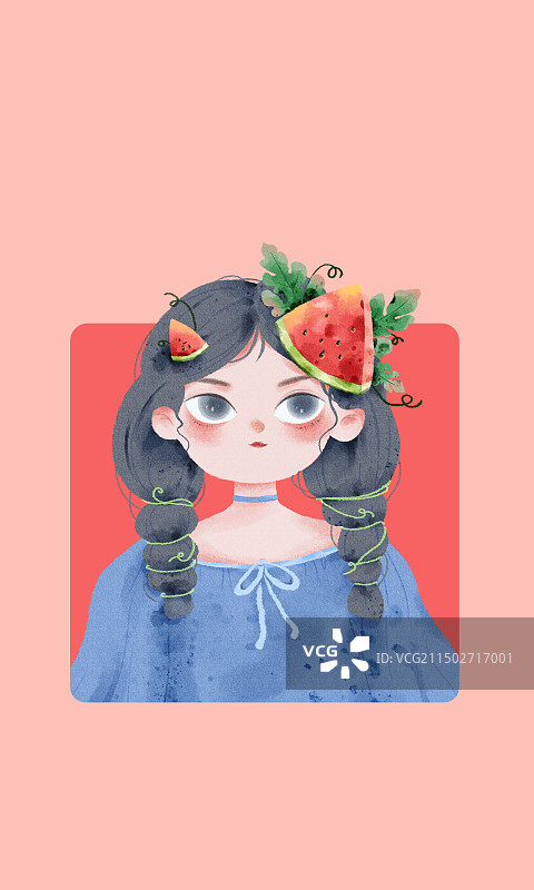 大暑海报背景 水彩粉图片素材