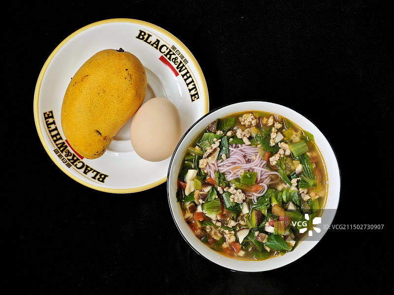 营养早餐俯视图图片素材