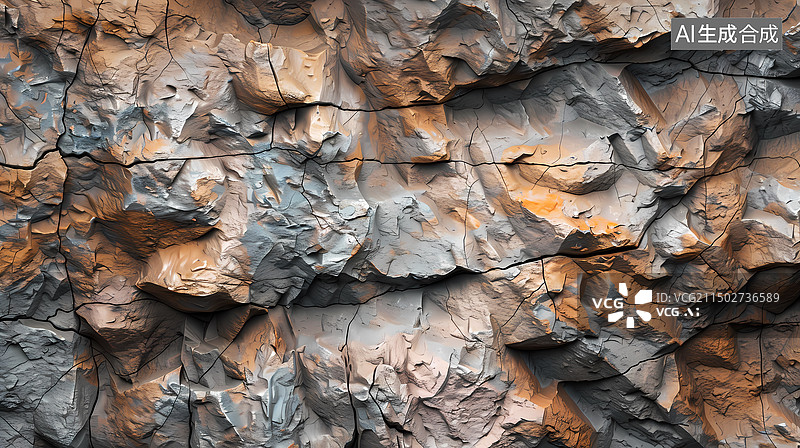 【AI数字艺术】岩石纹理背景图片素材