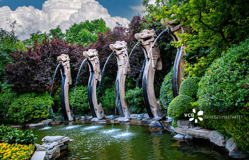 济南五龙潭图片素材