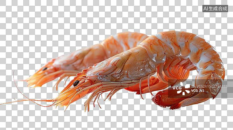 【AI数字艺术】美味的海虾免抠元素图片素材