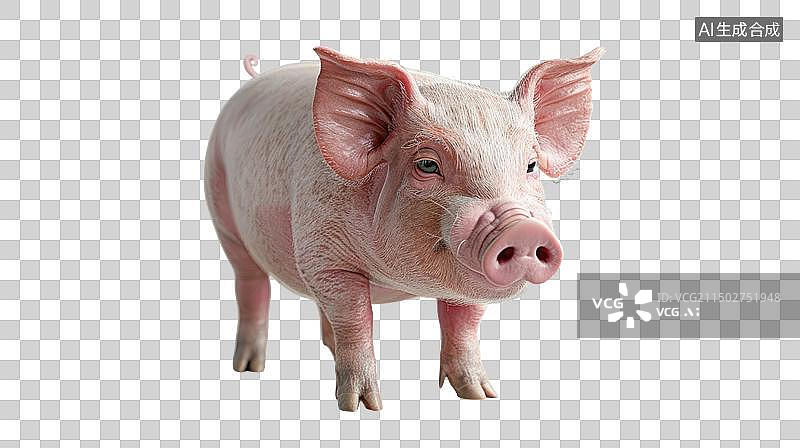 【AI数字艺术】一只猪仔免抠元素图片素材