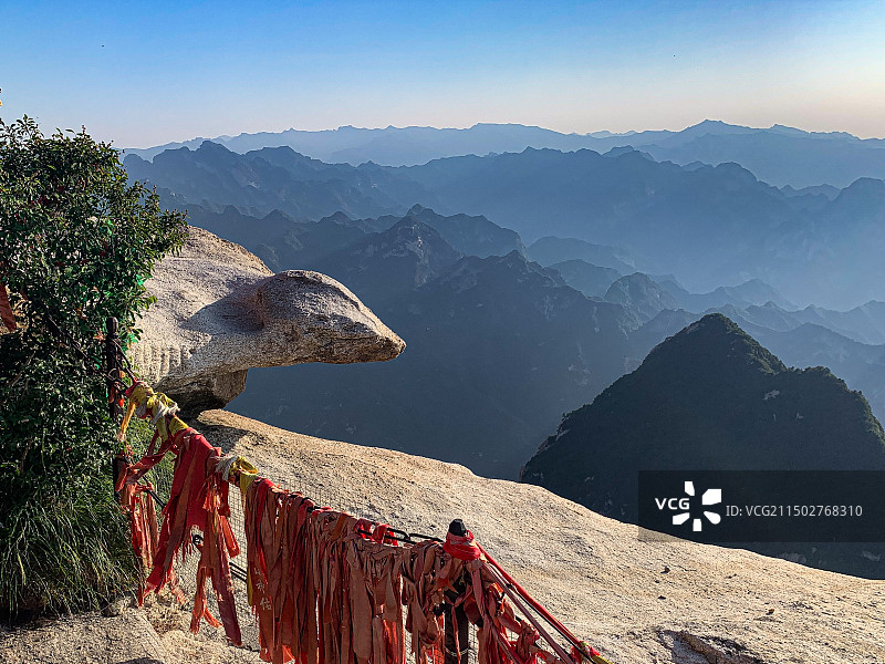 华山西峰风光图片素材