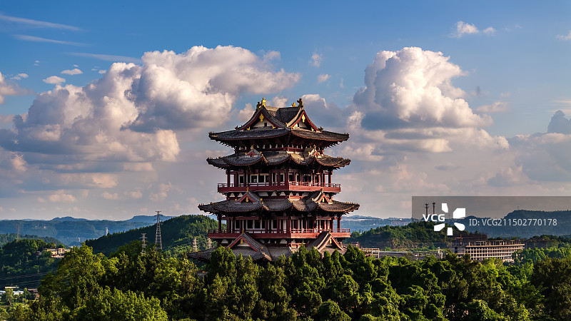 巴中城市风光图片素材