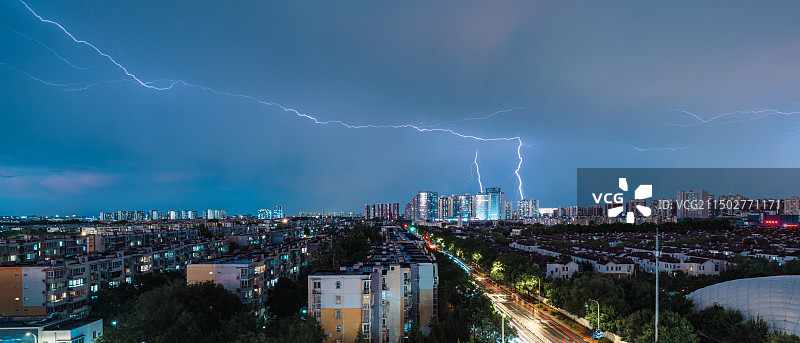 城市闪电图片素材