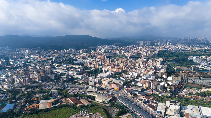 广州市，白云区，永兴中街，航拍图片素材
