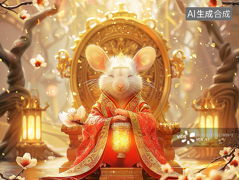 【AI数字艺术】穿传统服装的可爱的法国斗牛犬图片素材